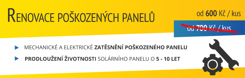 Renovace, oprava poškozených panelů