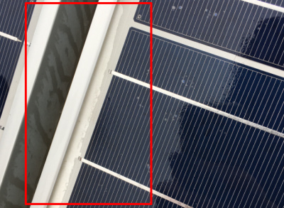 Nezatěsnění rám – průnik vody