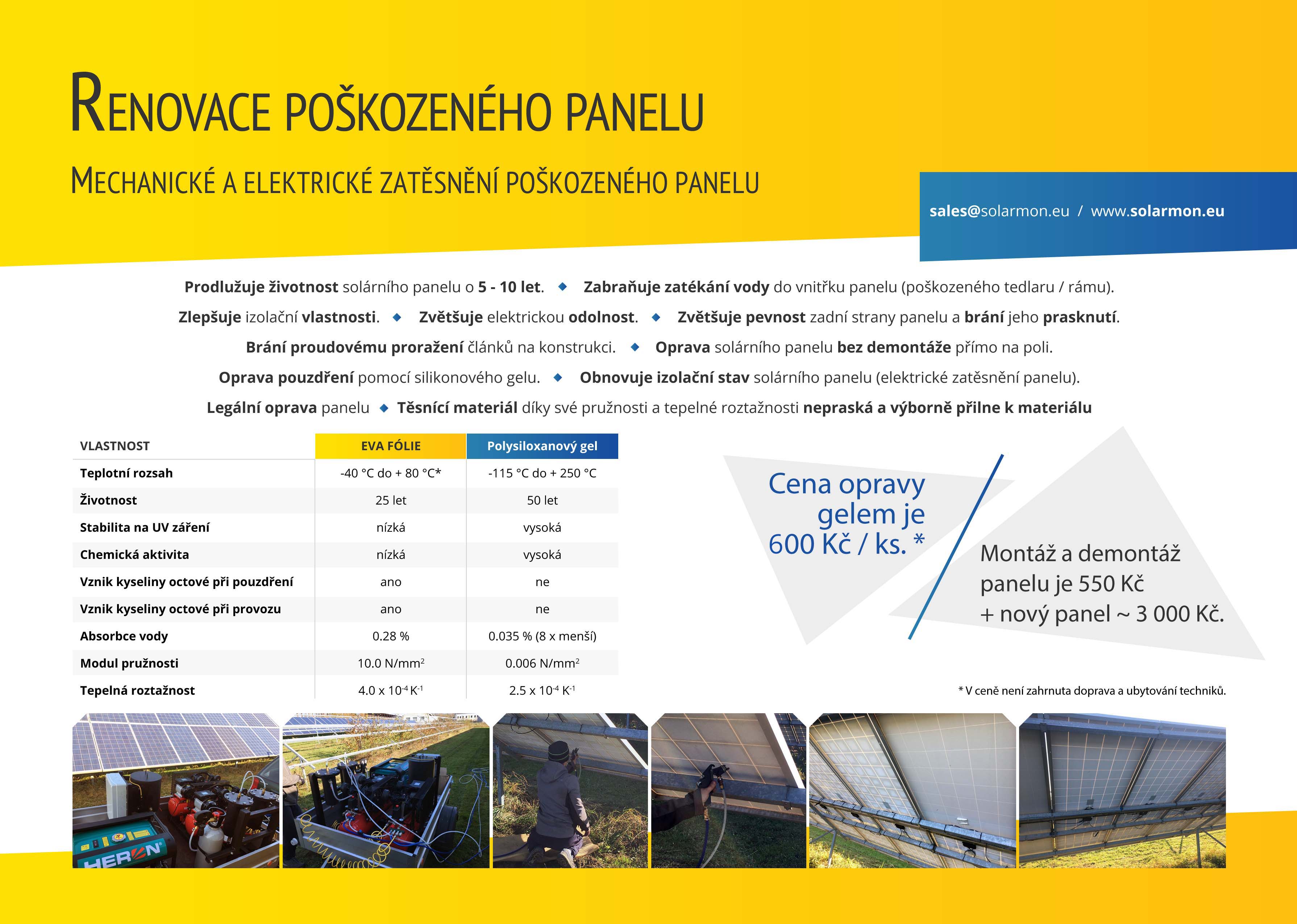img.: Renovace, oprava panelů zagelováním
